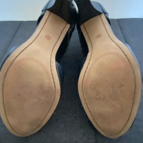 Elliott Lucca  Allesandra Black Leather Woven Open Toe Heels. Sz 10 - Picture 11 of 15